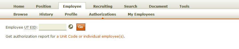 employee authorizations